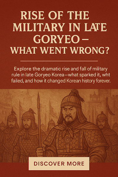 Rise of the Military in Late Goryeo – What Went Wrong?