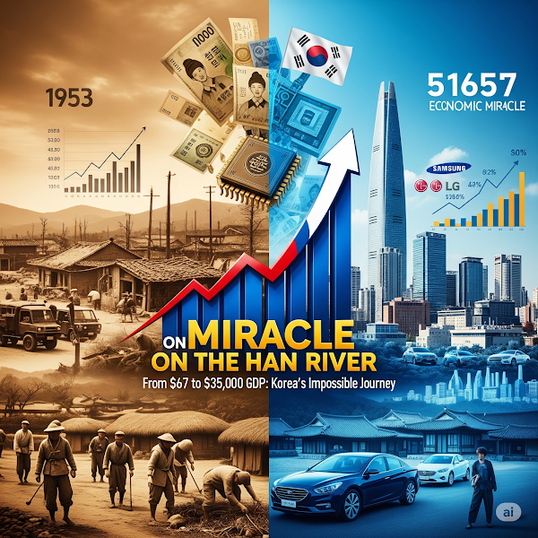 The Miracle on the Han River: How Korea Rose from War-Torn Poverty to Global Tech Powerhouse (1953-2024)