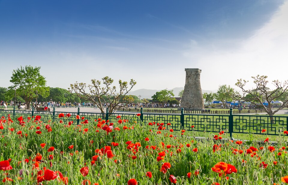 Cheomseongdae stone observatory in Gyeongju