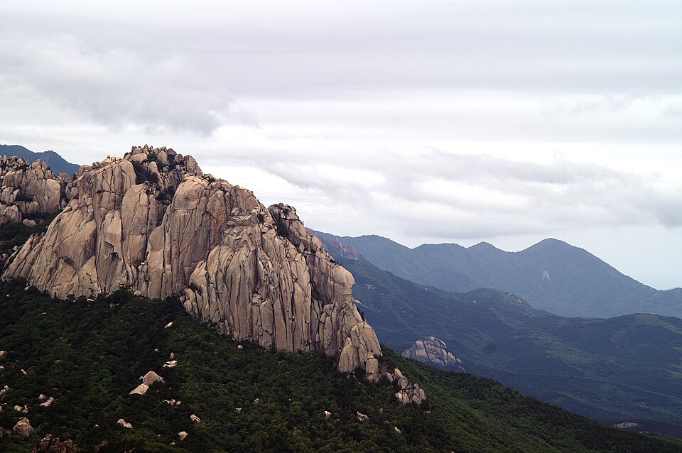 Ulsanbawi granite peaks in Seoraksan National Park