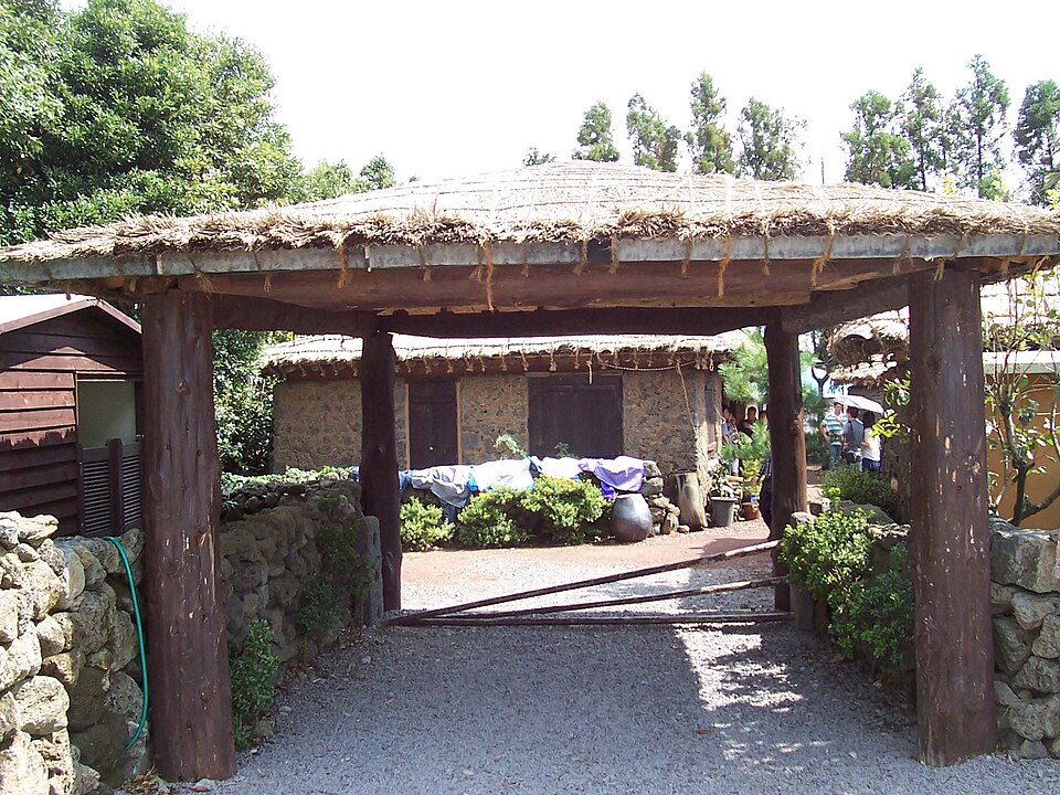 Seongeup Folk Village on Jeju Island