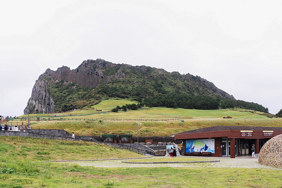 Seongsan Ilchulbong tuff cone on Jeju Island, South Korea